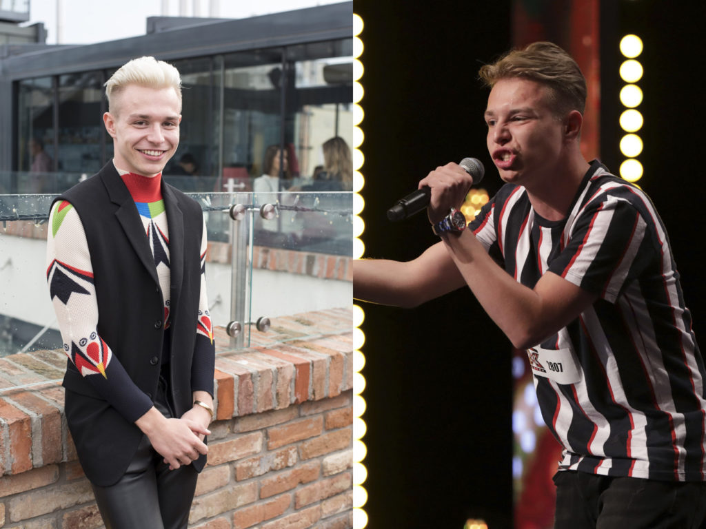 Hadas Alfréd a Sztárban sztár leszek!-ben és a 2019-es X-Faktor válogatóján (Fotó: TV2, RTL Magyarország)