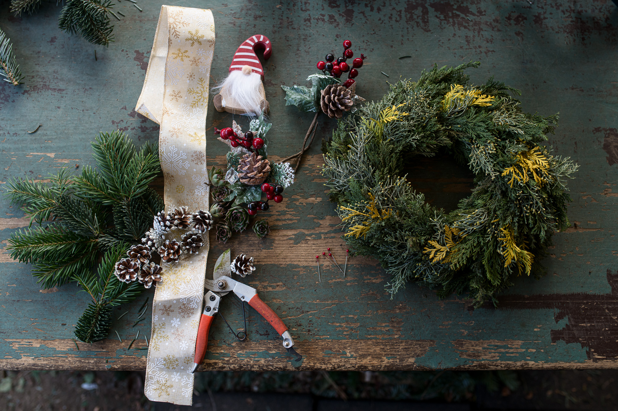 Karácsonyi kopogtató készítése lépésről lépésre