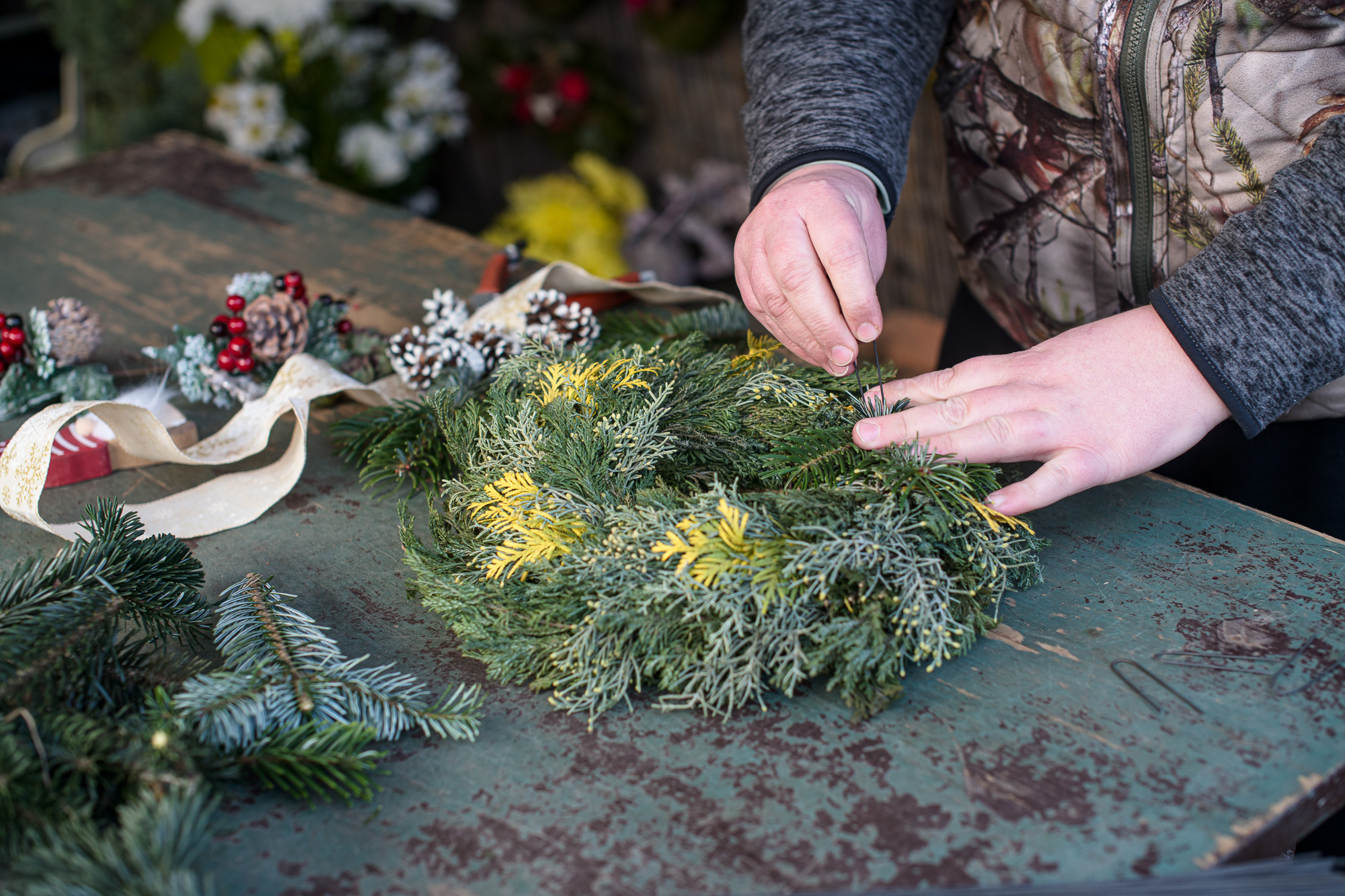 Karácsonyi kopogtató készítése lépésről lépésre