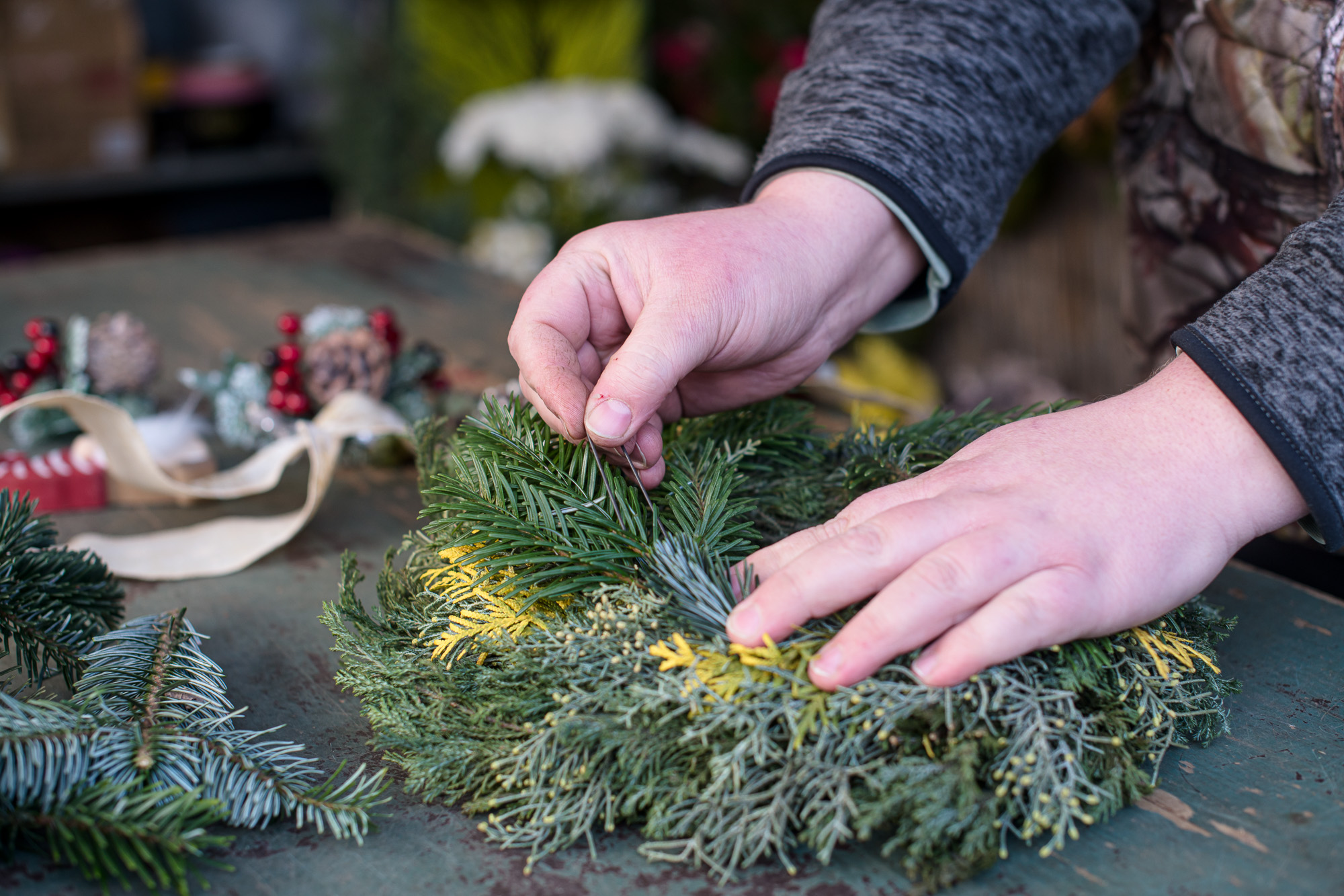 Karácsonyi kopogtató készítése lépésről lépésre