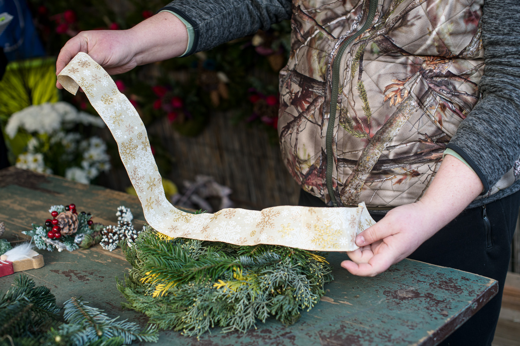 Karácsonyi kopogtató készítése lépésről lépésre