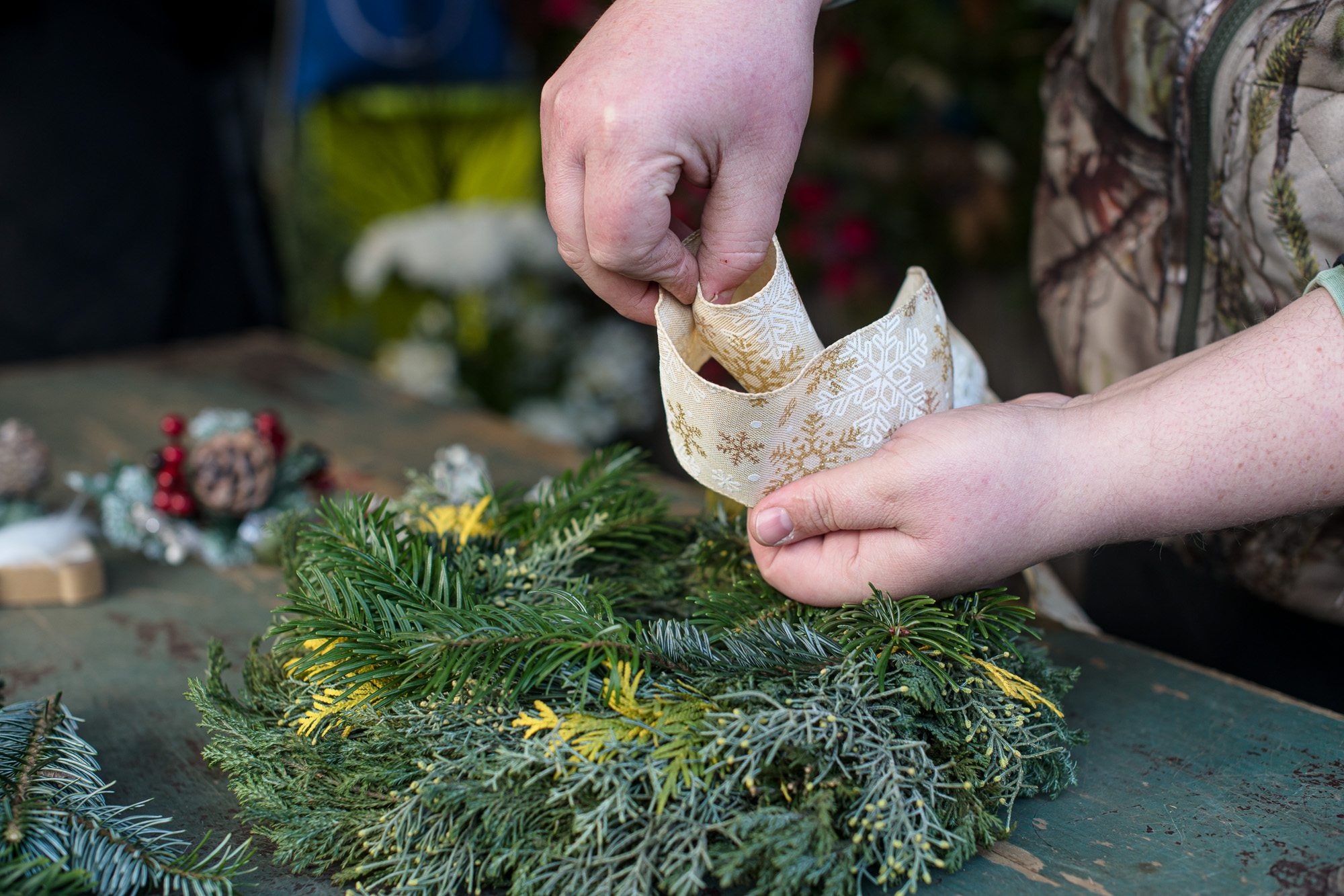 Karácsonyi kopogtató készítése lépésről lépésre