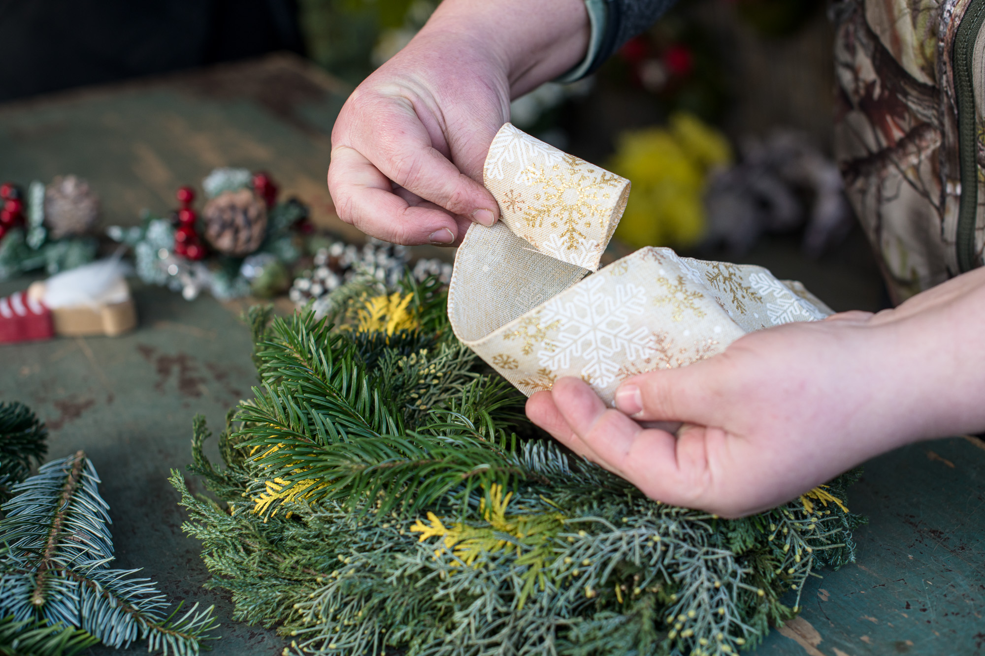 Karácsonyi kopogtató készítése lépésről lépésre