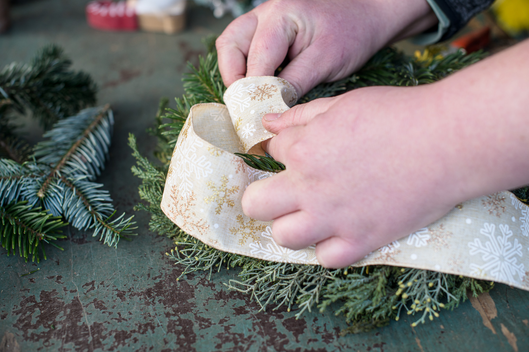 Karácsonyi kopogtató készítése lépésről lépésre