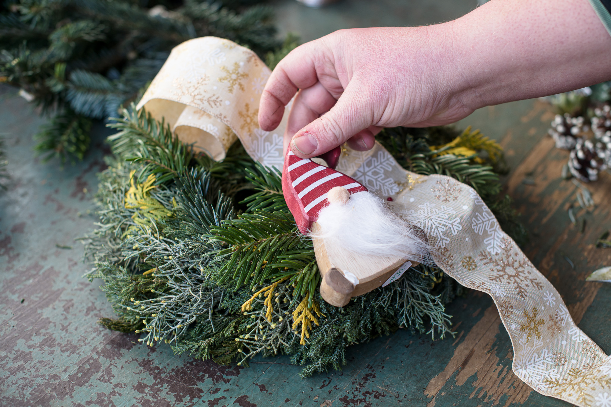 Karácsonyi kopogtató készítése lépésről lépésre