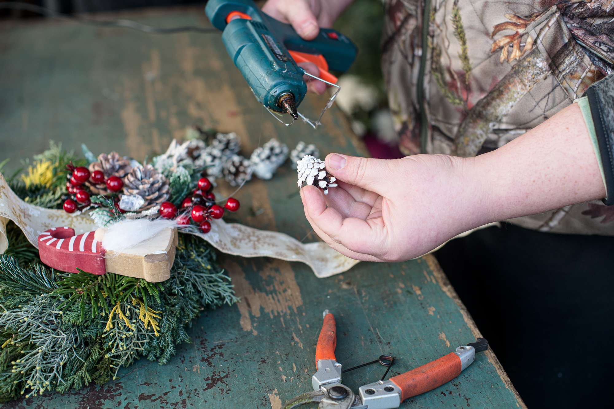 Karácsonyi kopogtató készítése lépésről lépésre