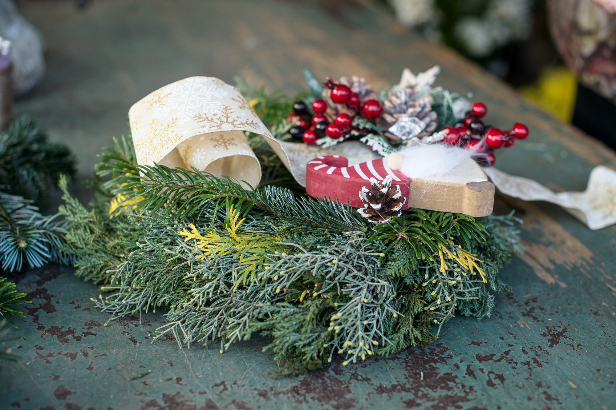 Karácsonyi kopogtató készítése lépésről lépésre