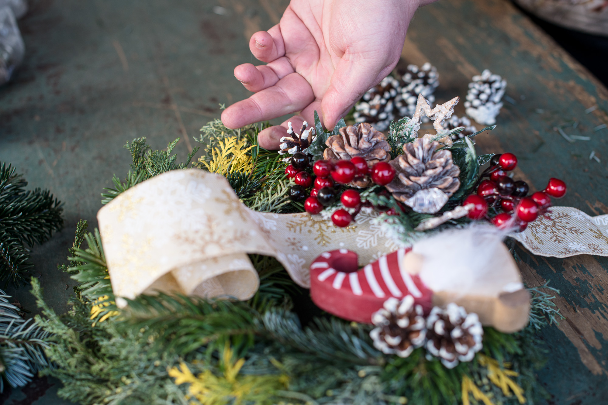 Karácsonyi kopogtató készítése lépésről lépésre