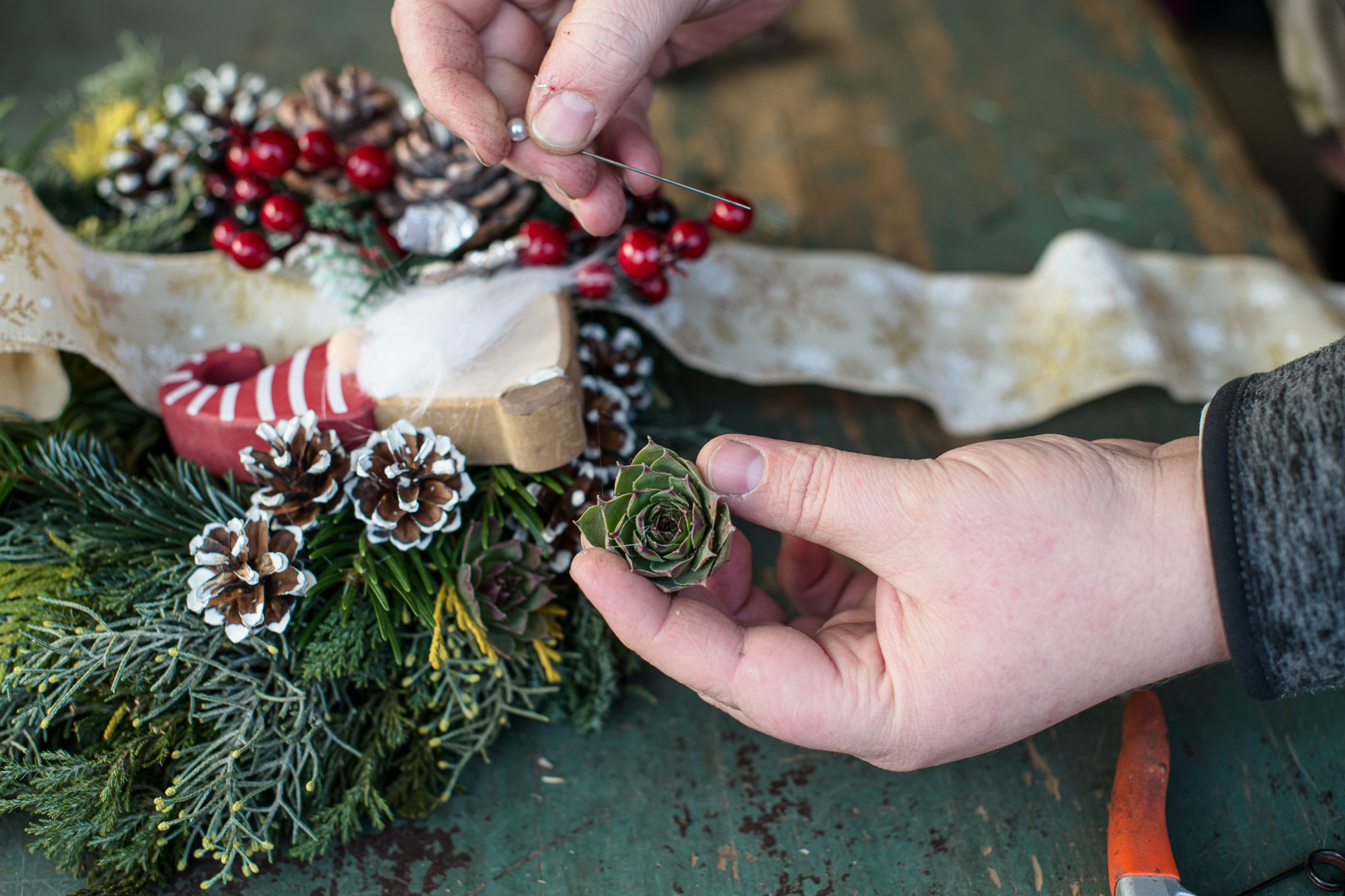 Karácsonyi kopogtató készítése lépésről lépésre