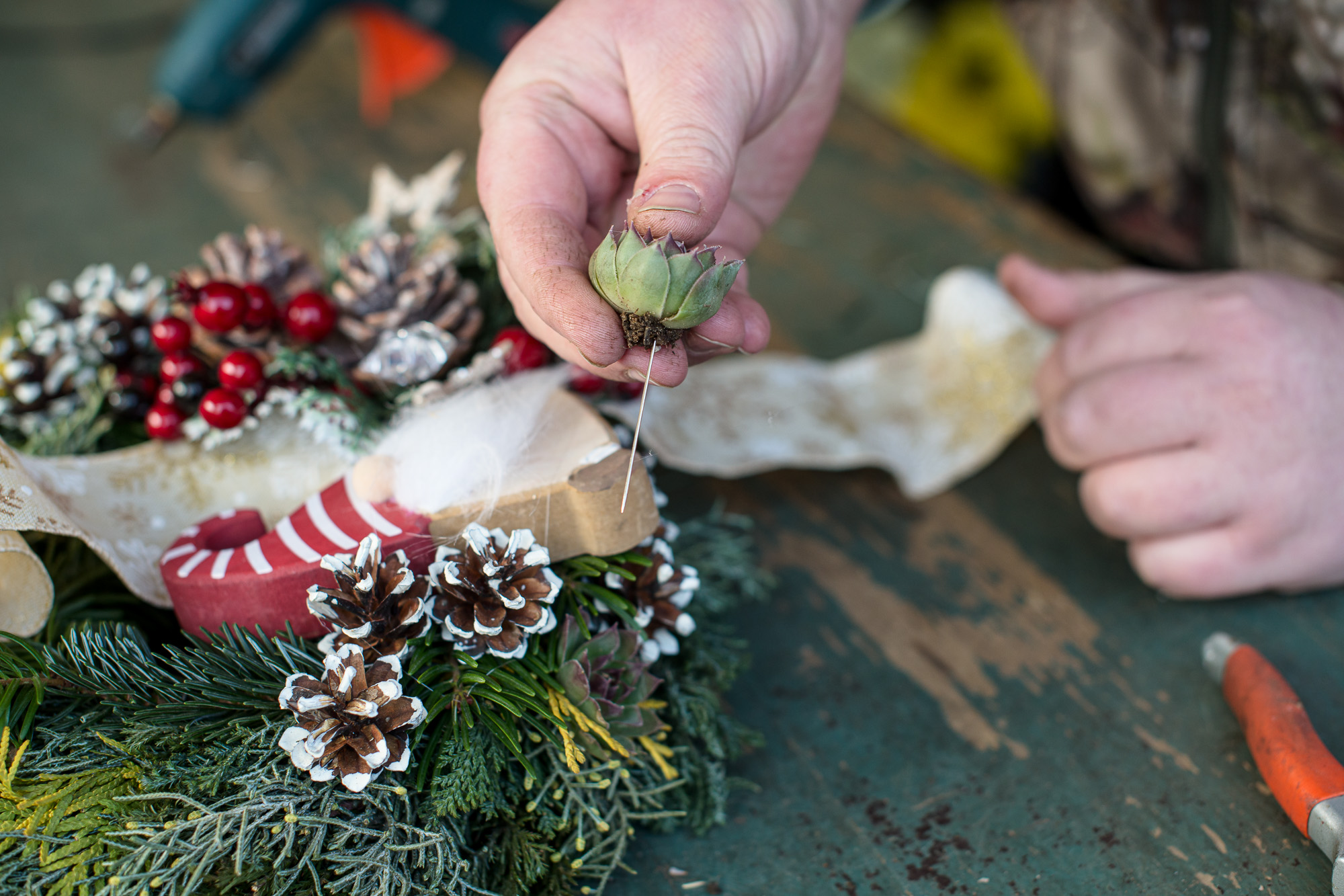 Karácsonyi kopogtató készítése lépésről lépésre