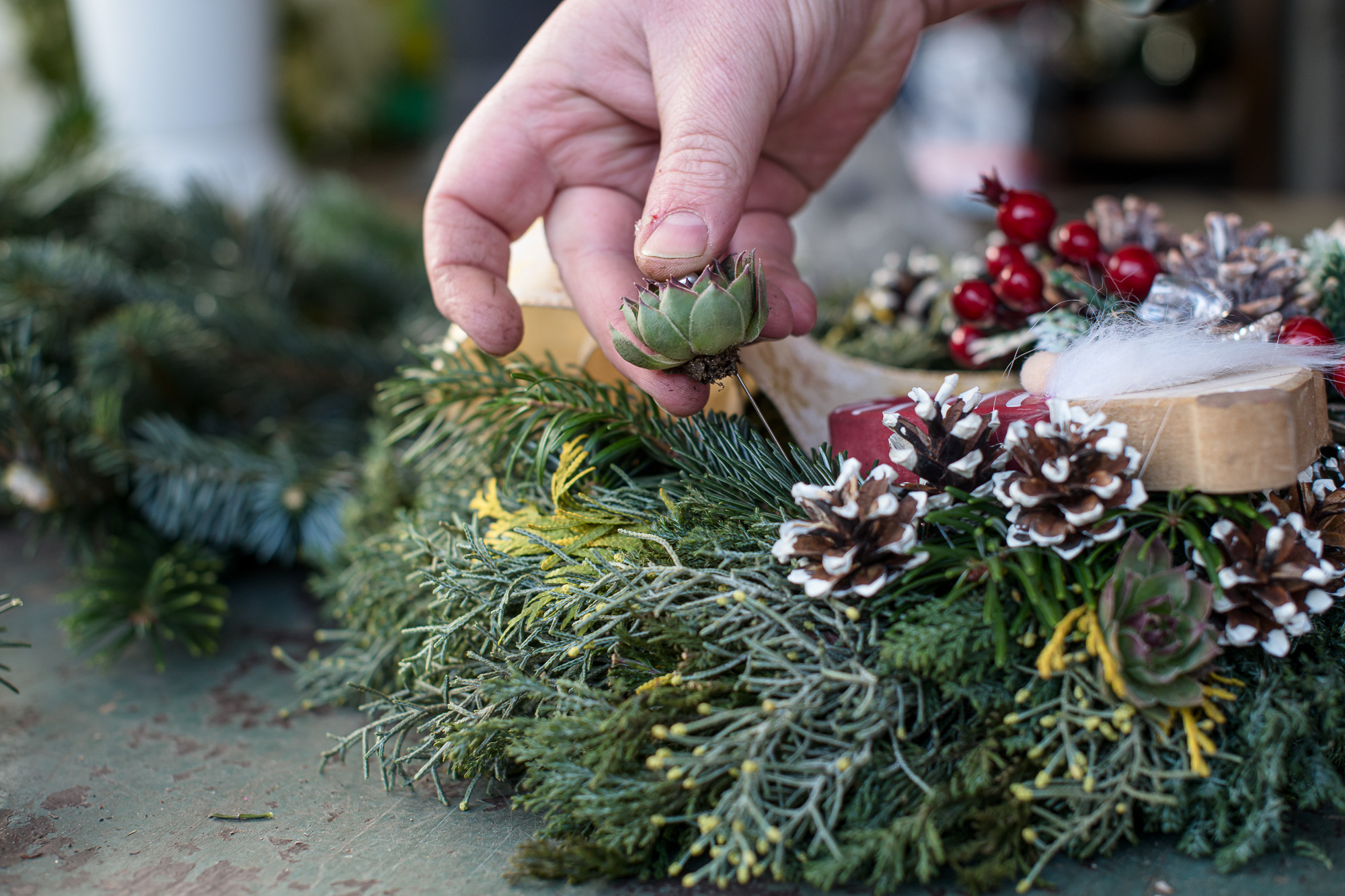 Karácsonyi kopogtató készítése lépésről lépésre