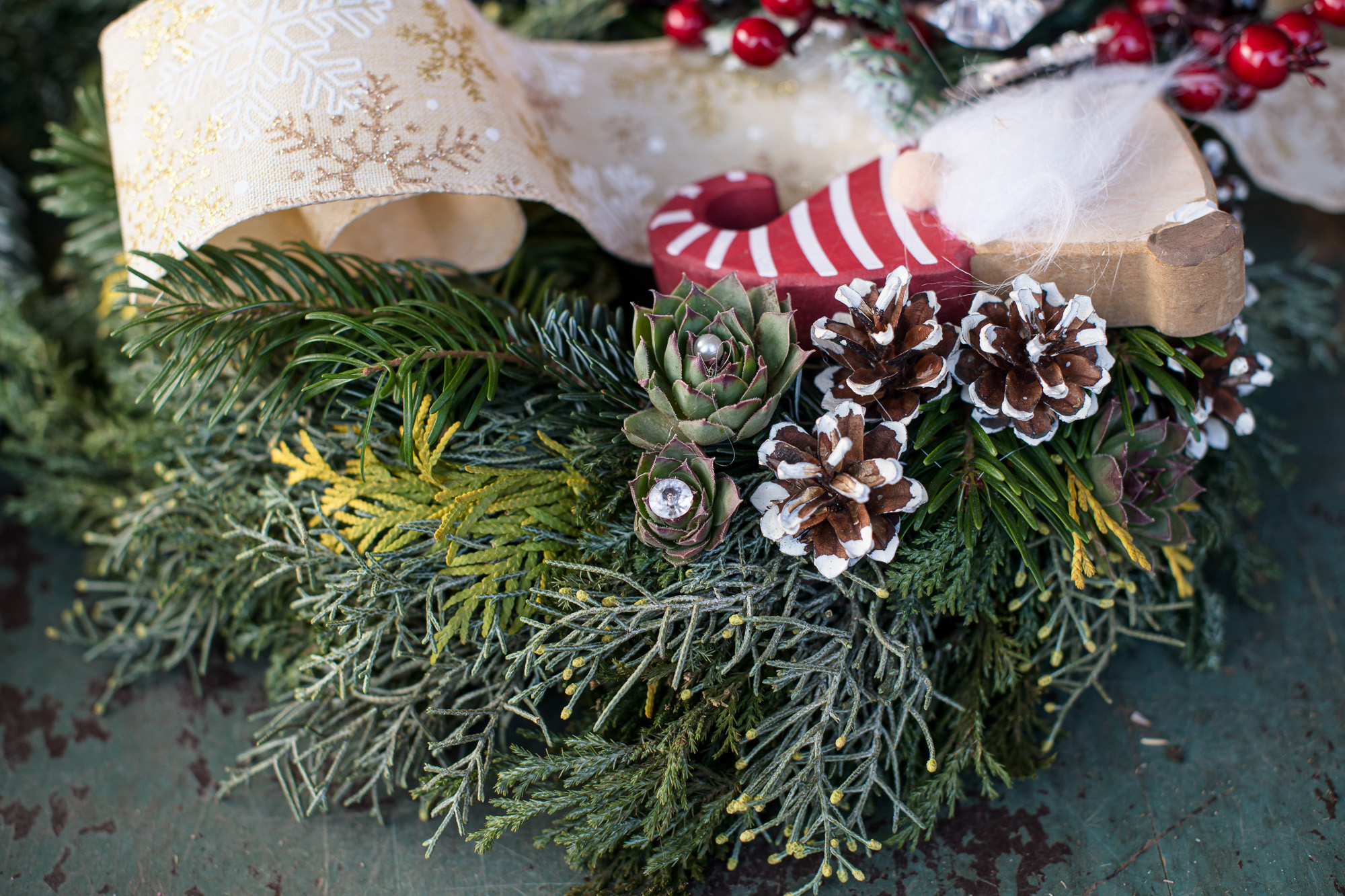 Karácsonyi kopogtató készítése lépésről lépésre