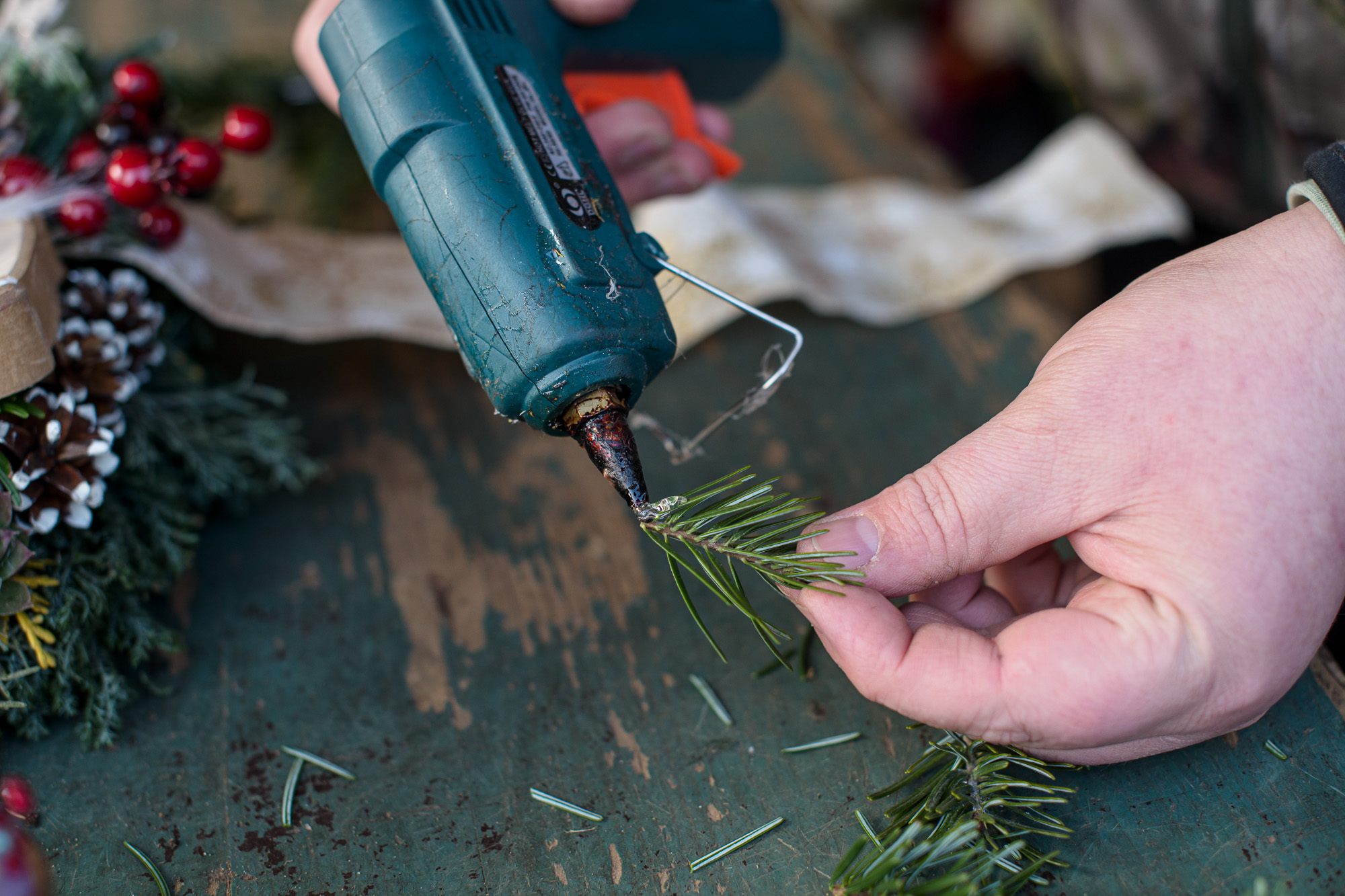 Karácsonyi kopogtató készítése lépésről lépésre