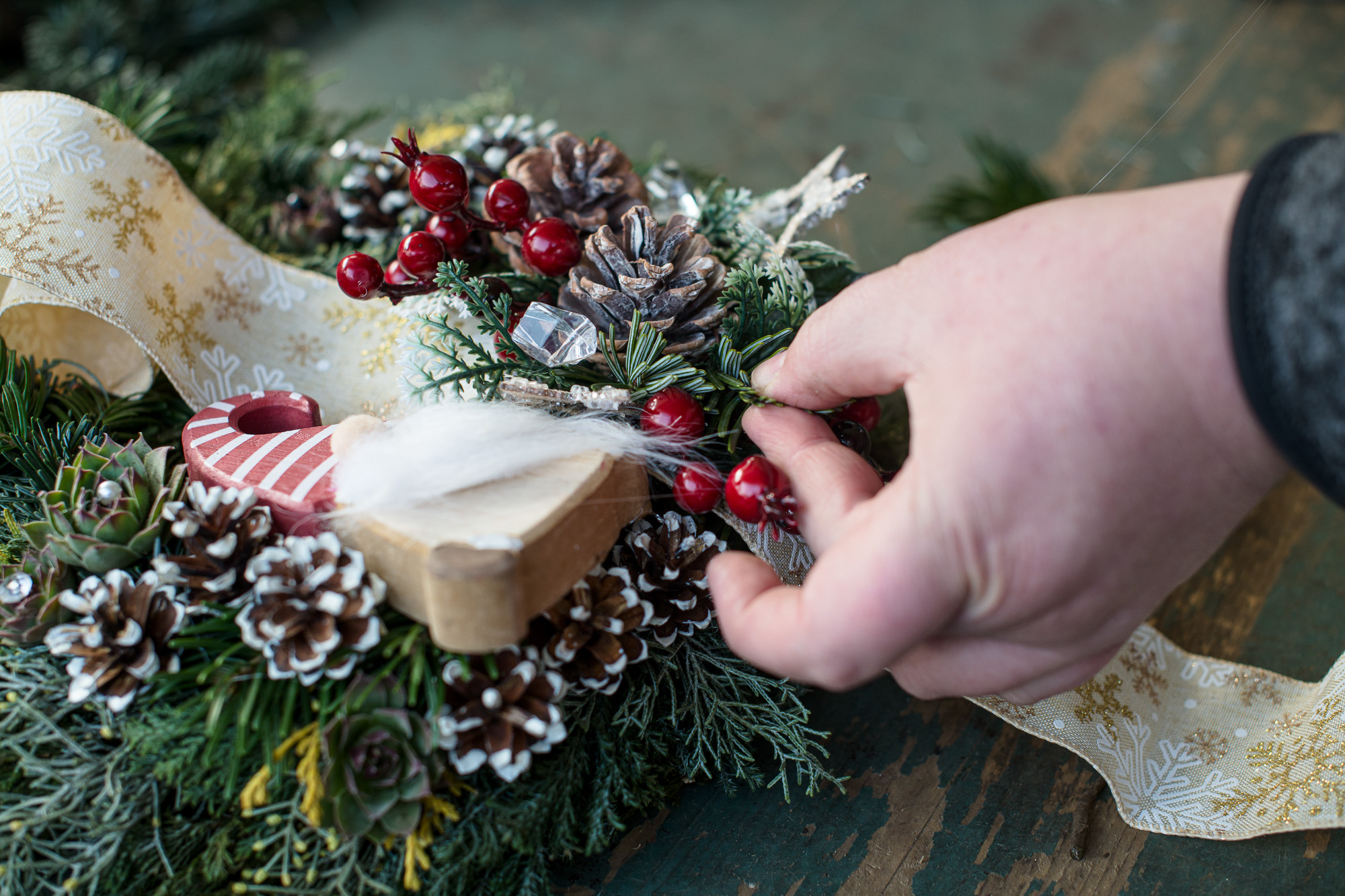 Karácsonyi kopogtató készítése lépésről lépésre