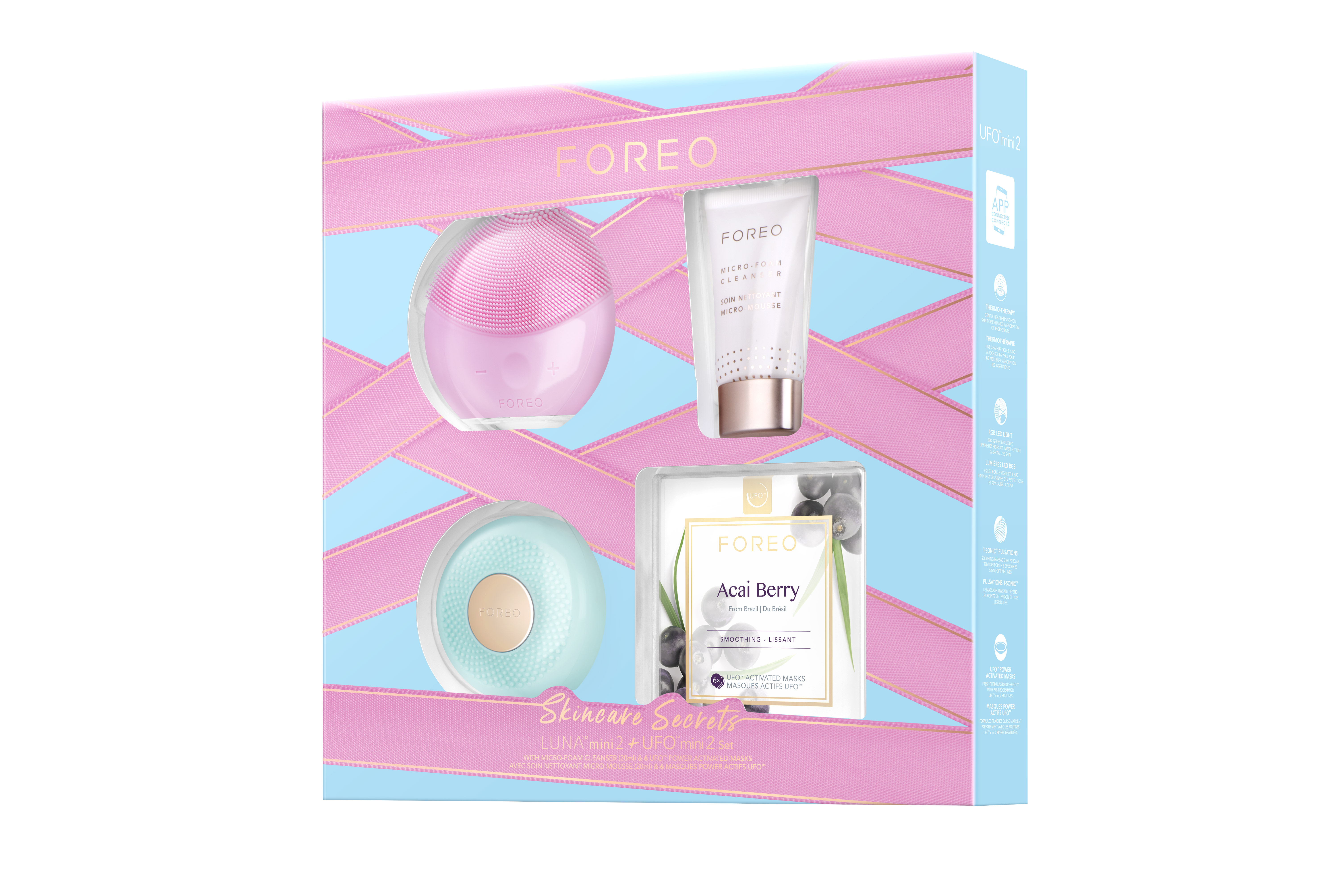 FOREO LUNA MINI 2 + UFO MINI 2 Ajándékcsomag