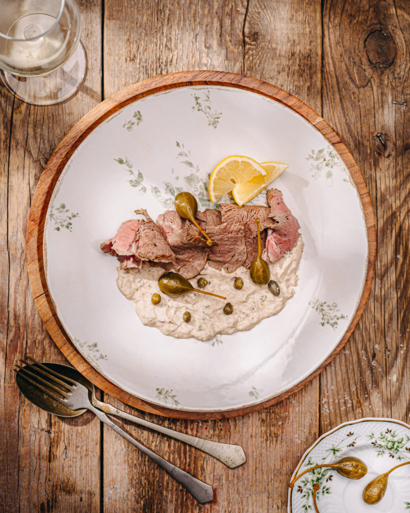 borjú tonhalmártással