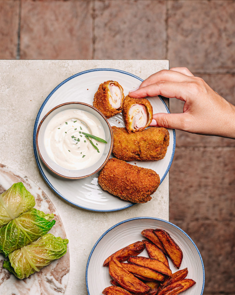 töltött-rántott kelkáposzta