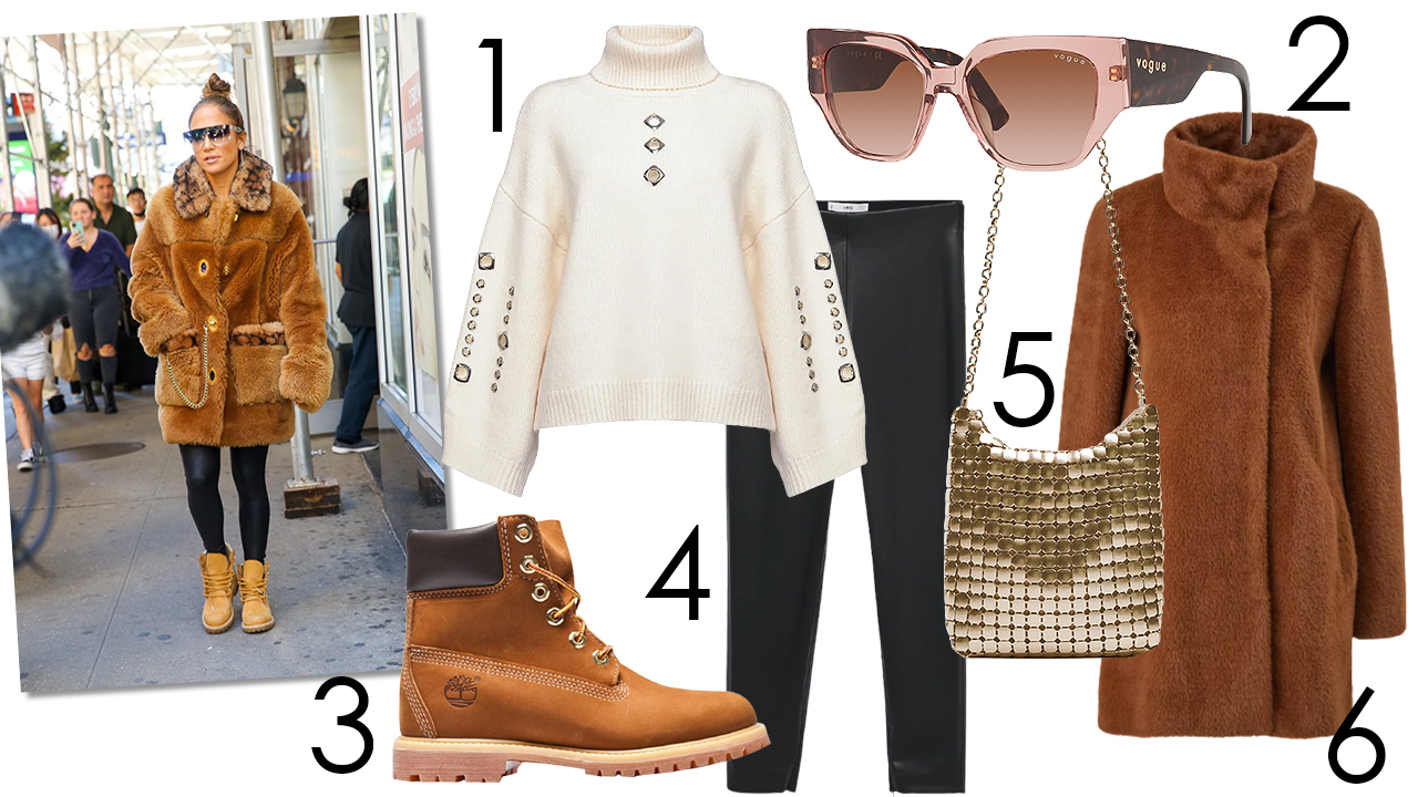 Jennifer Lopez által inspirált műszőrme kabátos szett