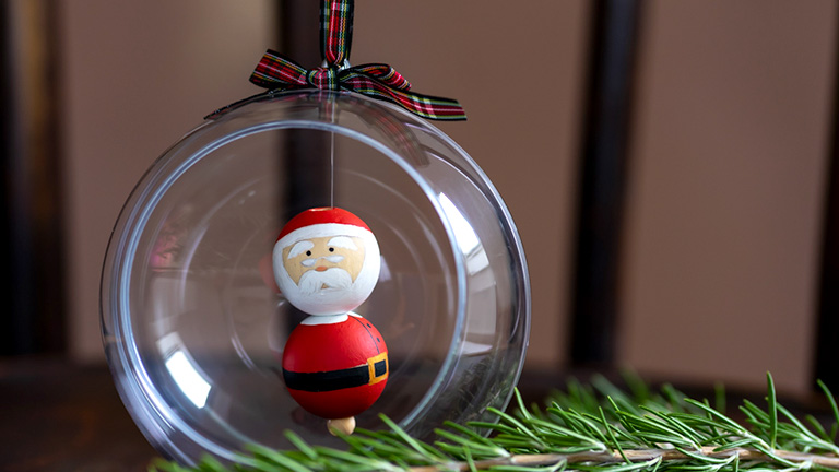 Poppá design Mikulás gömb dekoráció advent nyeremény