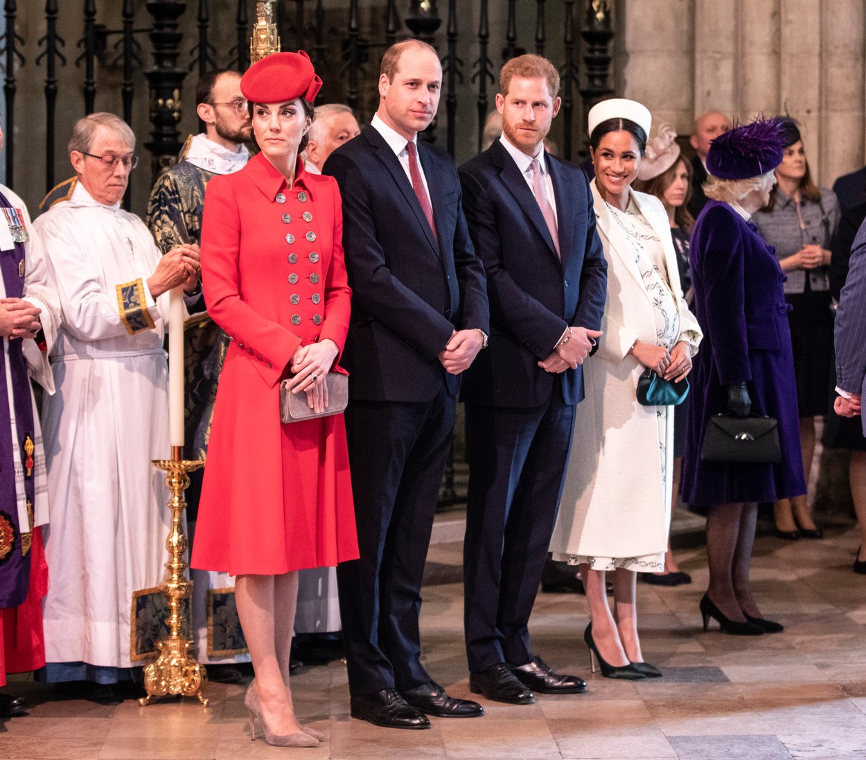 Vilmos herceg, Harry herceg, Katalin hercegné és Meghan Markle