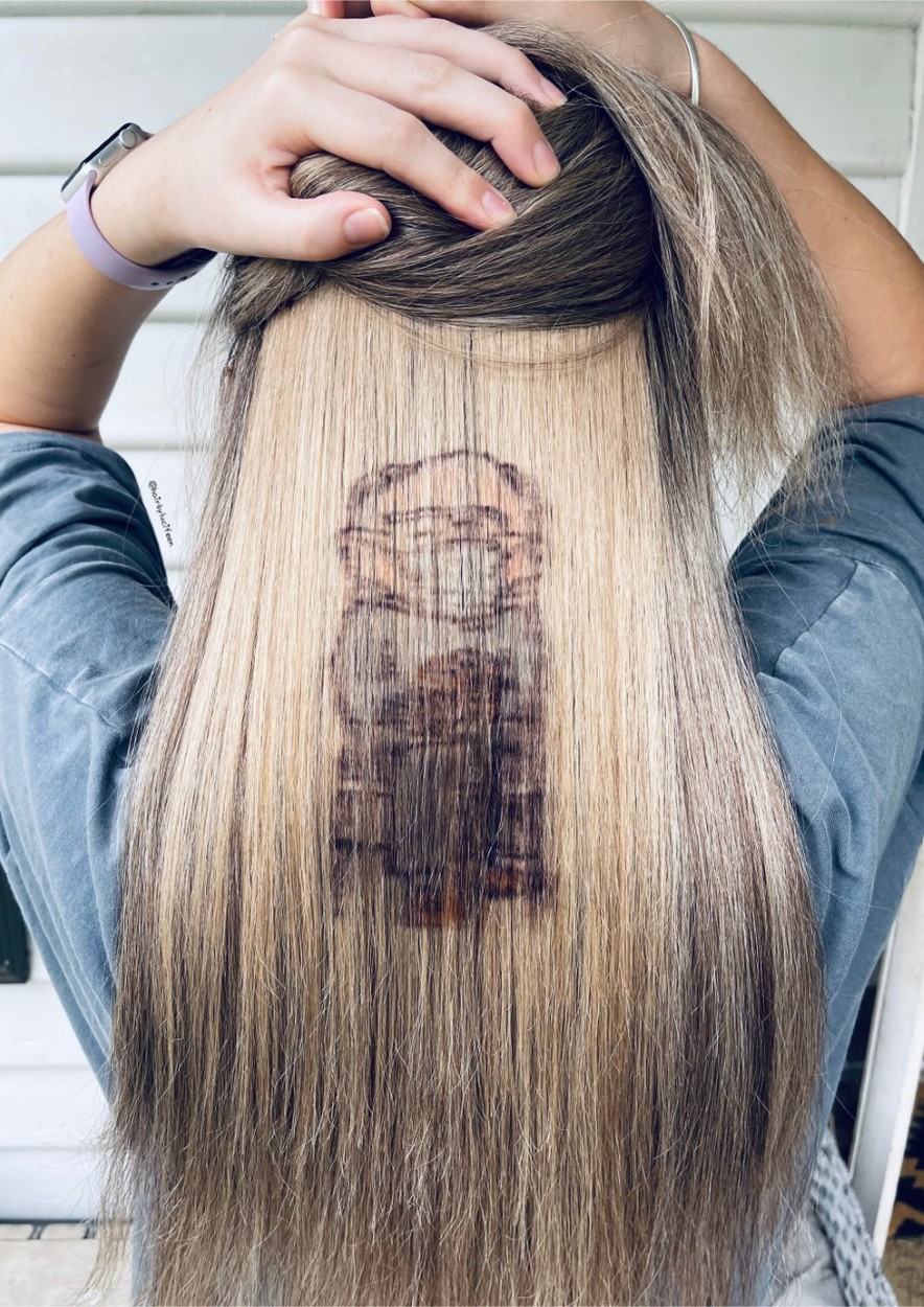 Lucy Dilkes hajfestményei