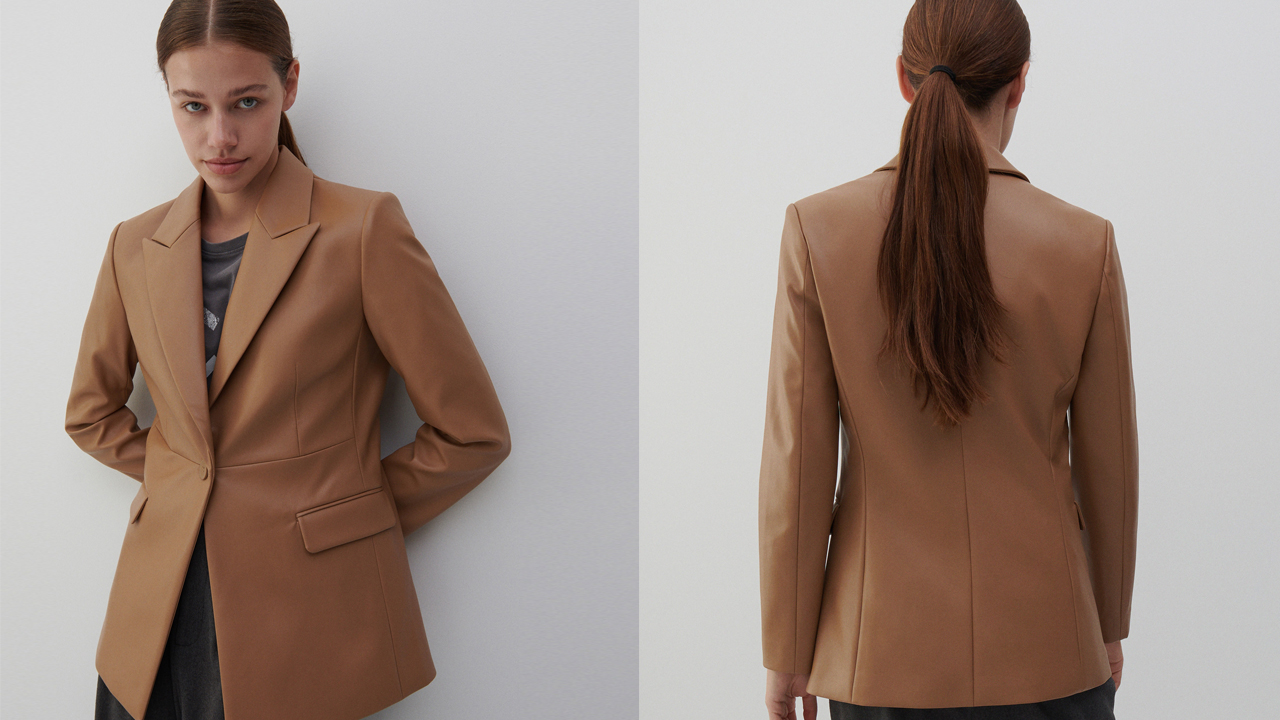 Reserved műbőr blézer