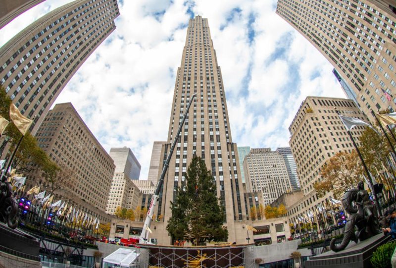 Rockefeller Center karácsonyfája,