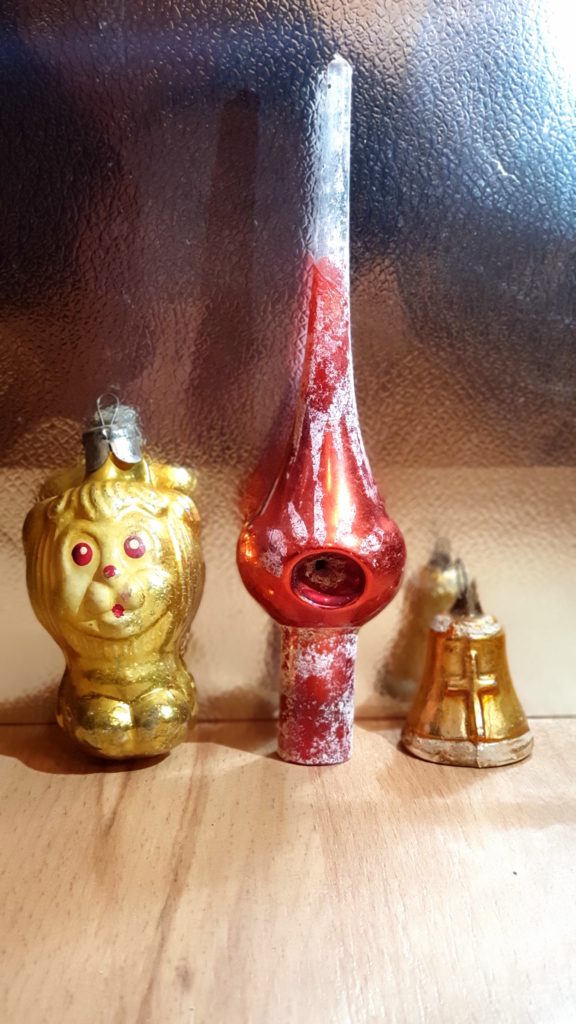 Retro csúcsdísz és csengő