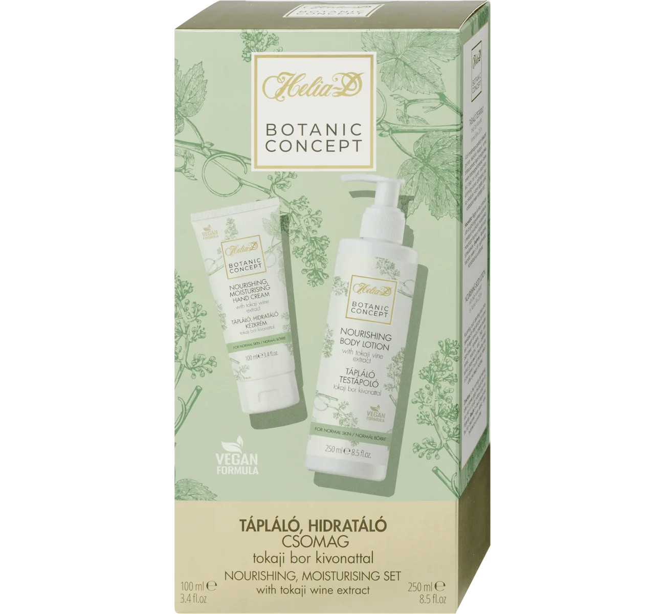 Helia-D Botanic Concept tápláló, hidratáló Ajándékcsomag