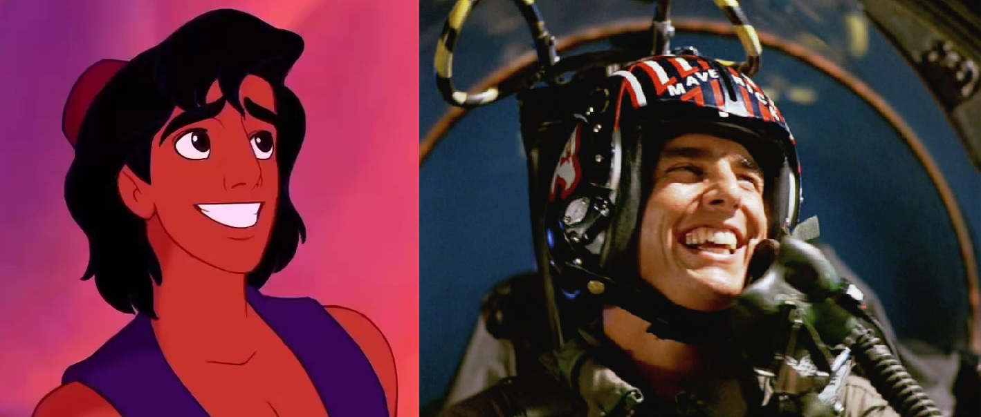 Aladdin és Tom Cruise (fotó: CBS via Getty Images-disney.fandom.com)