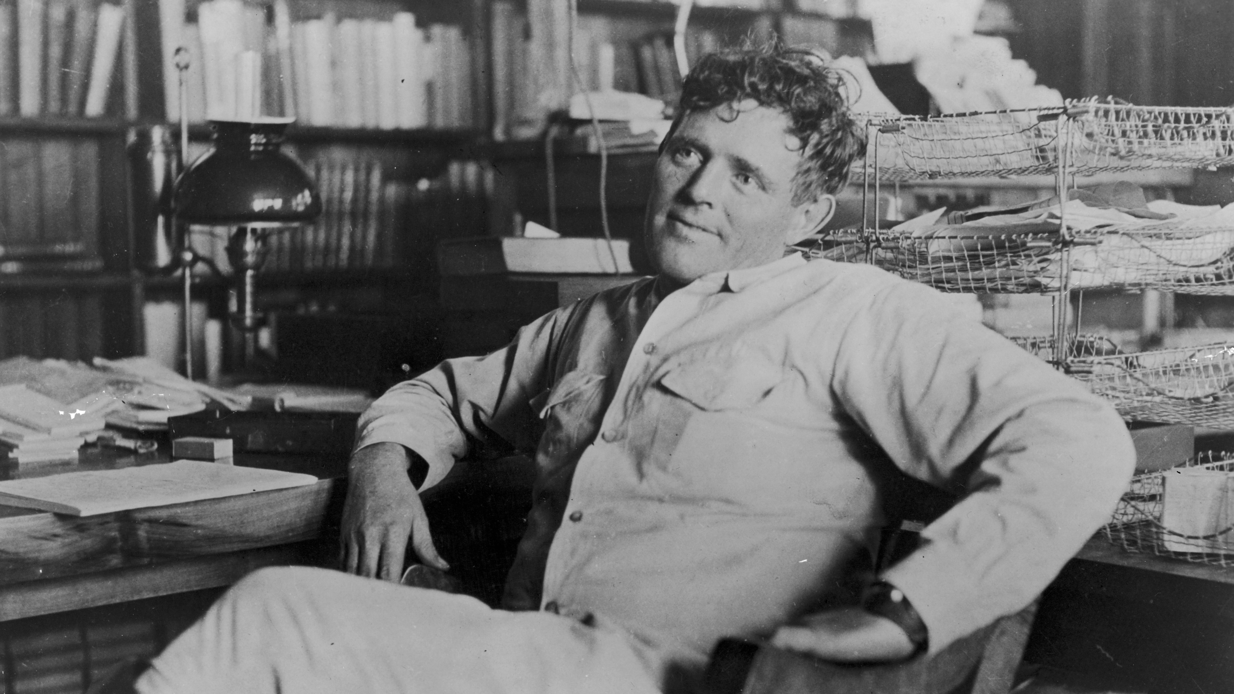 Jack London íróasztalánál