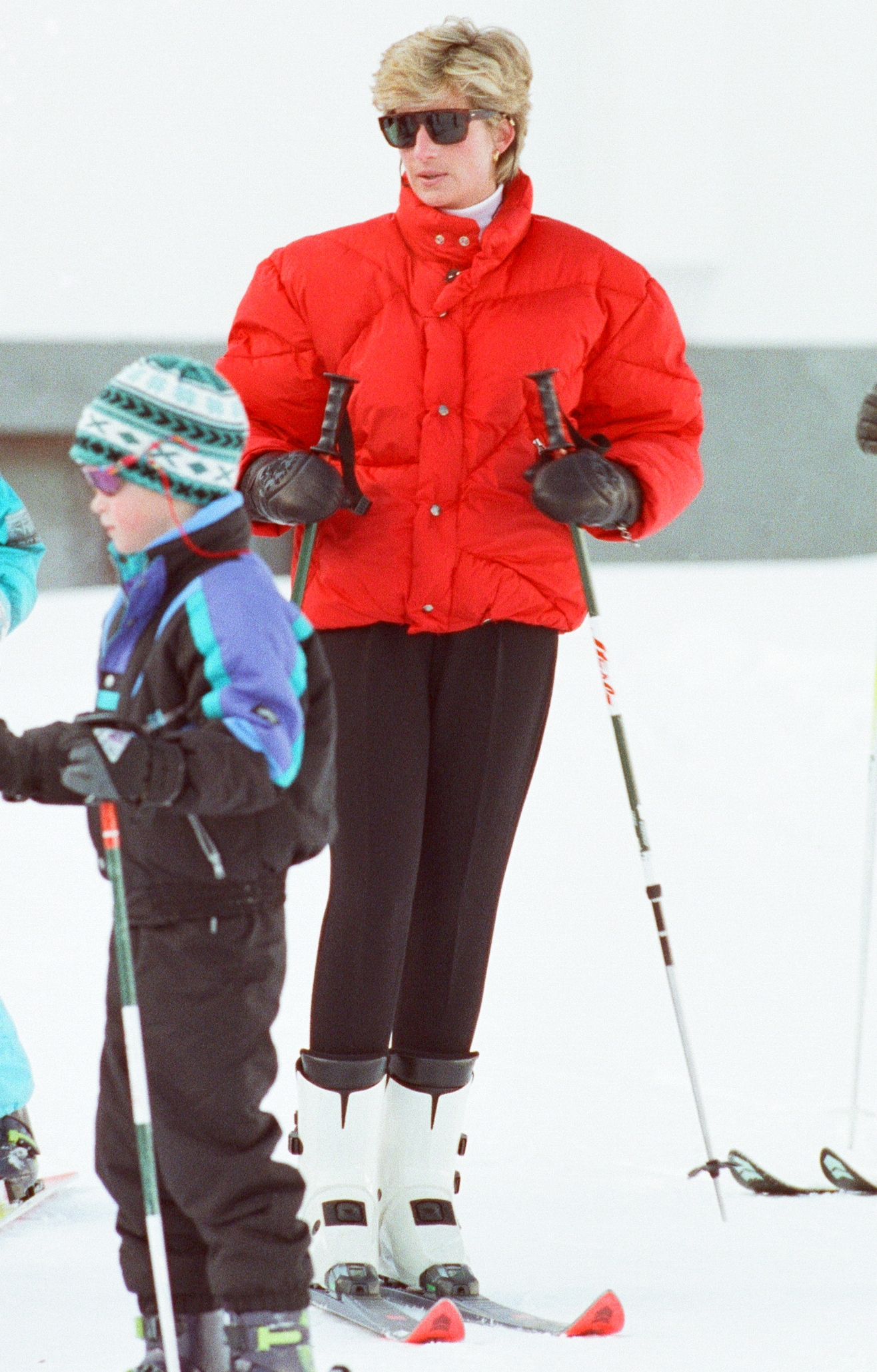 Diana hercegnő síel