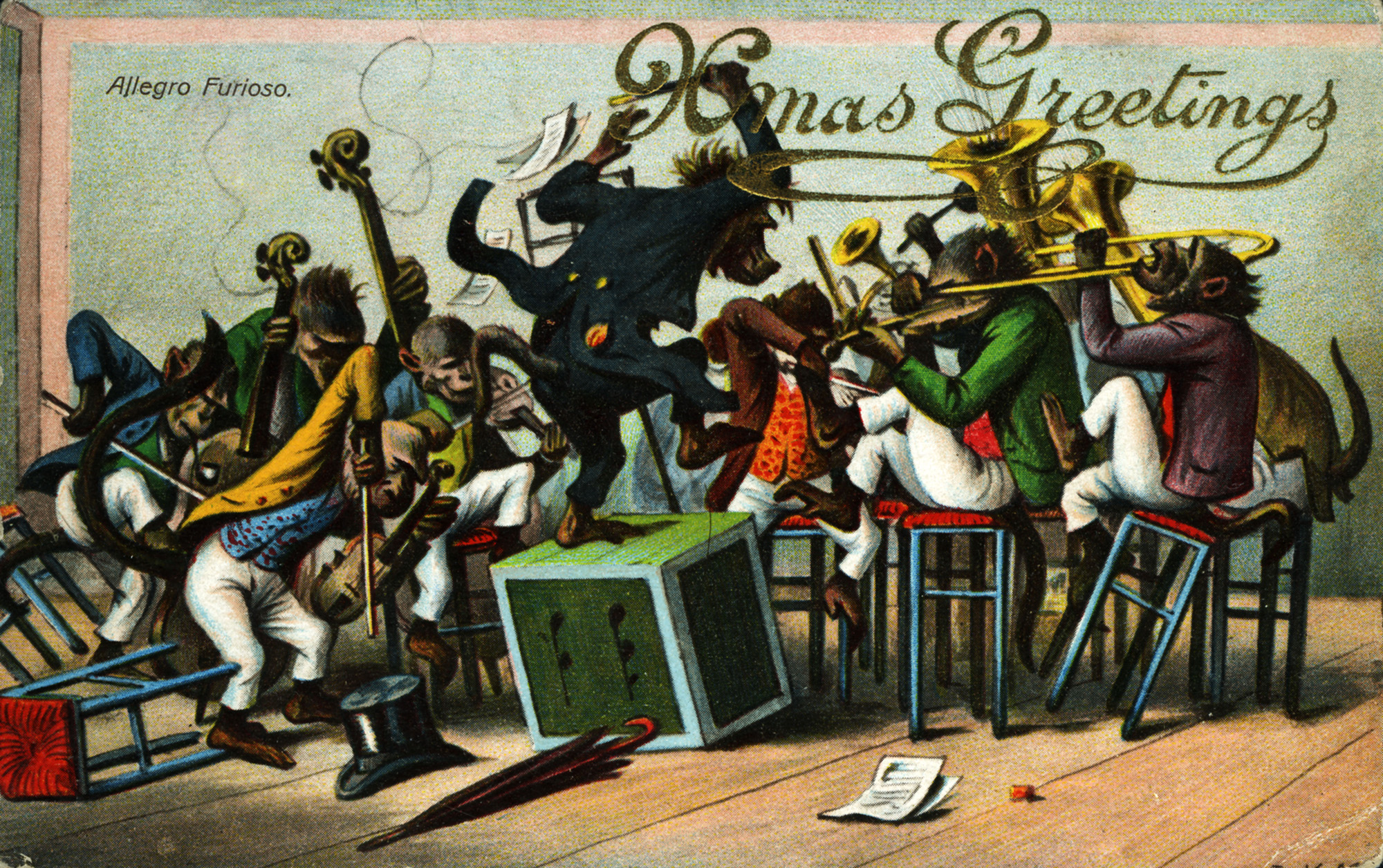 Bizarr karácsonyi képeslapok