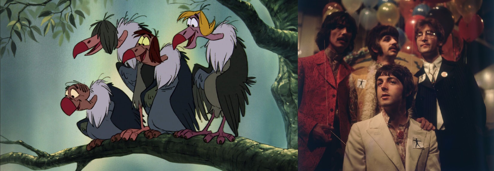 A keselyűk és a Beatles (fotó: BIPs/Getty Images-disney.fandom.com)