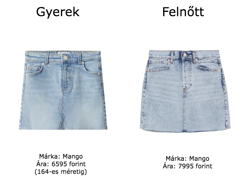 Gyerek vs. felnőtt ruha