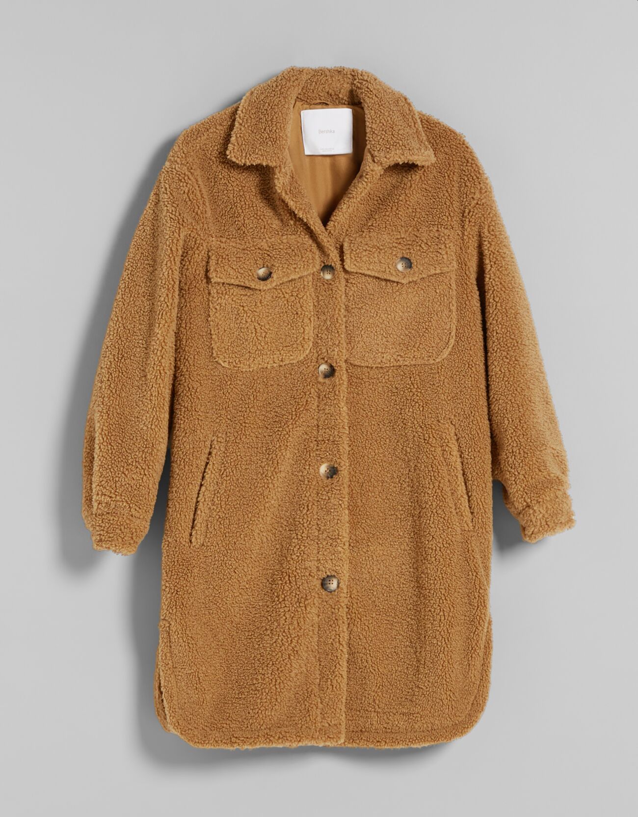 Bershka műirha kabát