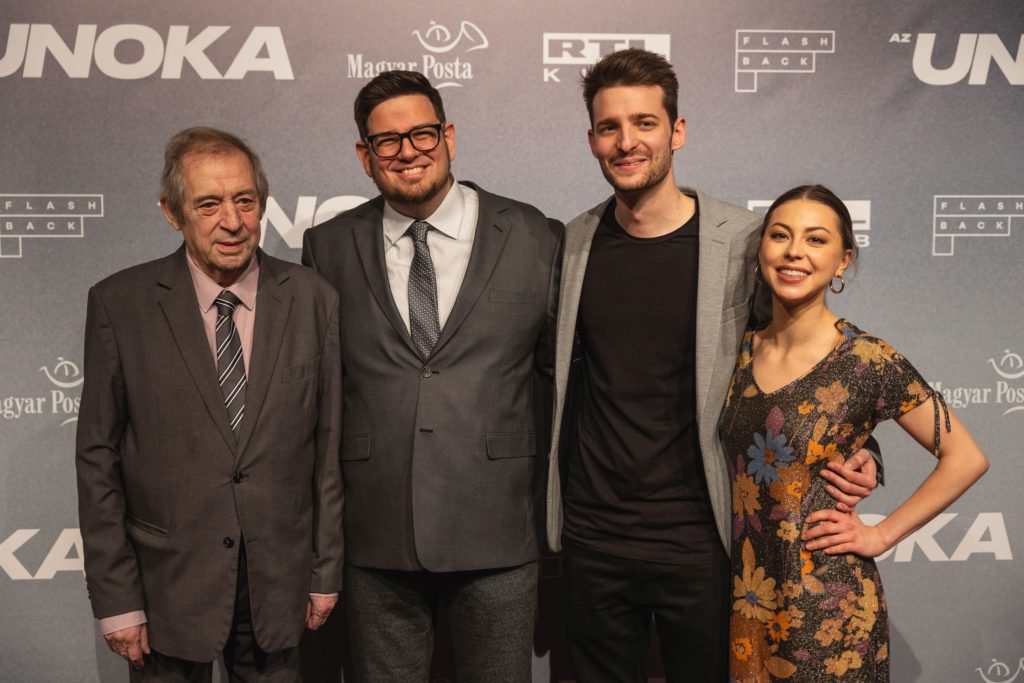 Az unoka film Jordán Tamás, Deák Kristóf, Blahó Gergő, Döbrösi Laura