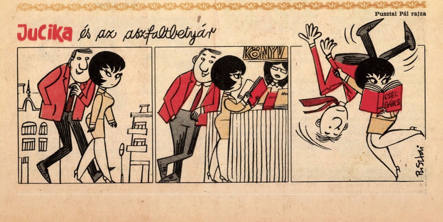 Jucika és az aszfaltbetyár (forrás: Ludas Matyi)