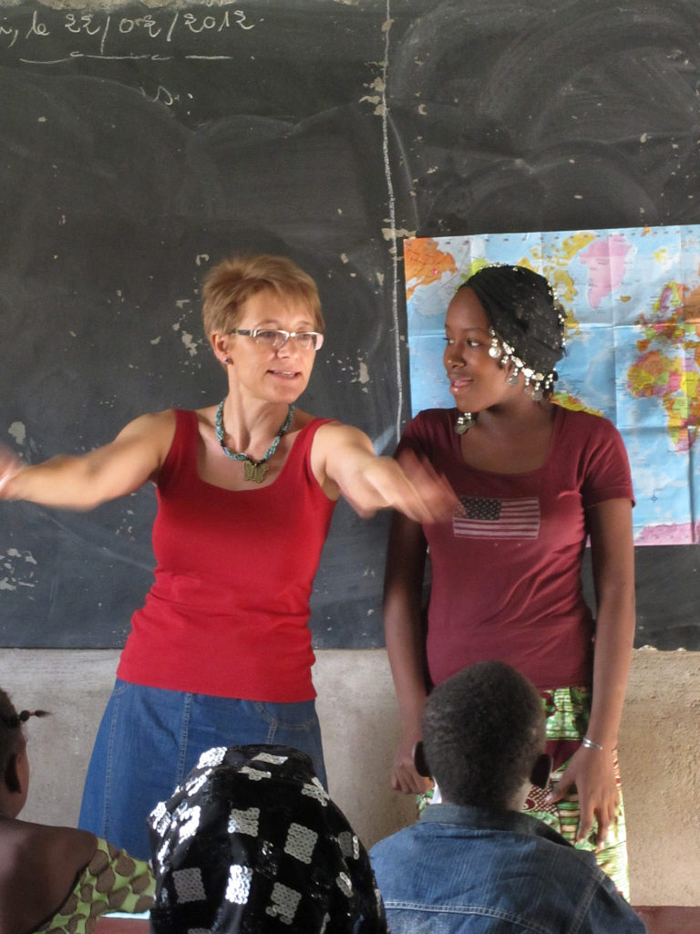 Egy régi fotón Andrea az osztállyal (Fotó: magánarchívum)