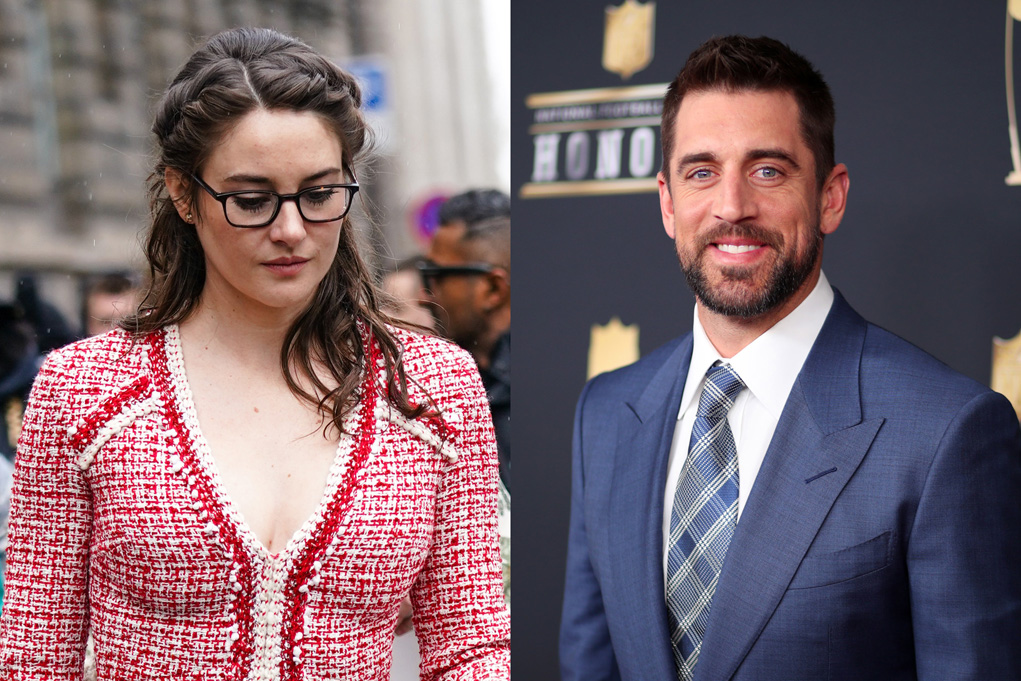 Shailene Woodley és Aaron Rodgers