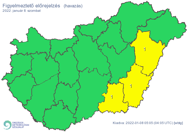 Akár 10 centi hó hullhat az ország egyik részén, kiadták a figyelmeztetést