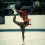 Surya Bonaly a Christian Lacroix-féle kűrruhában