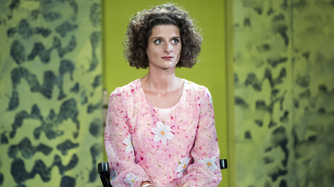 Jordán Adél színpadon 2017. október 4-én. / MTI Fotó: Mohai Balázs