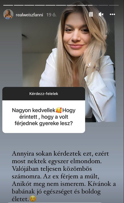 weisz fanni válasz