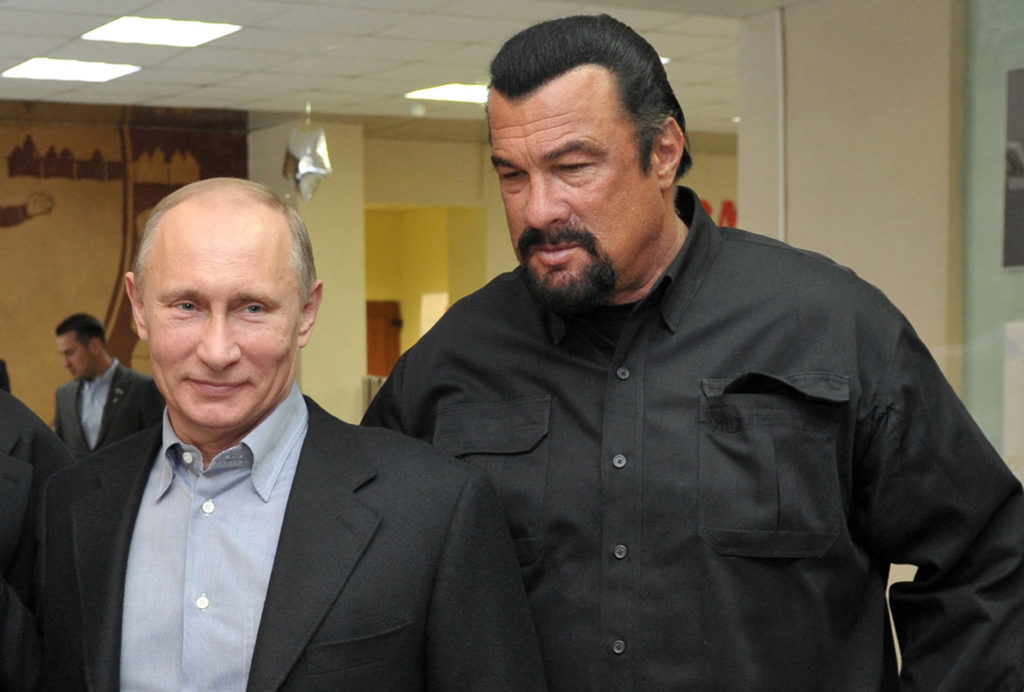Vlagyimir Putyin Steven Seagal Hollywood mozi