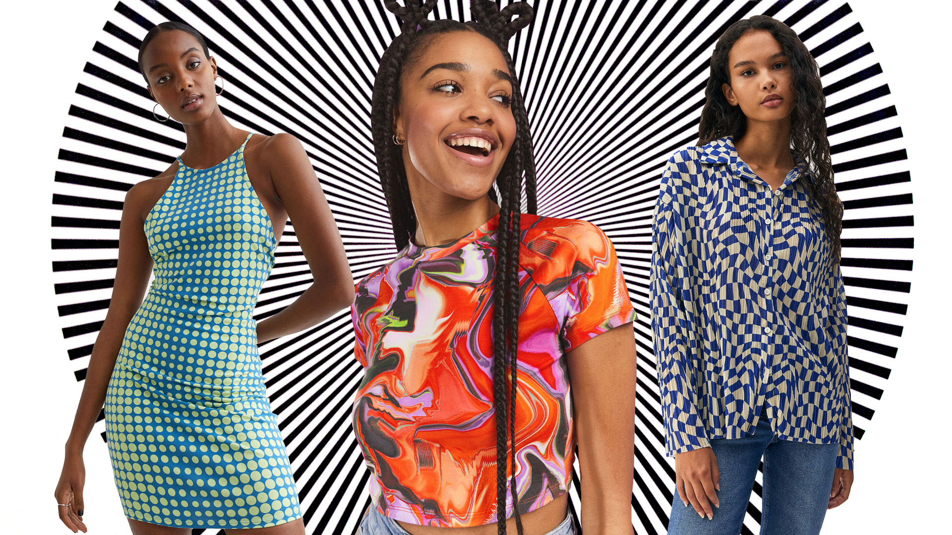 pszichedelikus minta divat trend 2022 geometria