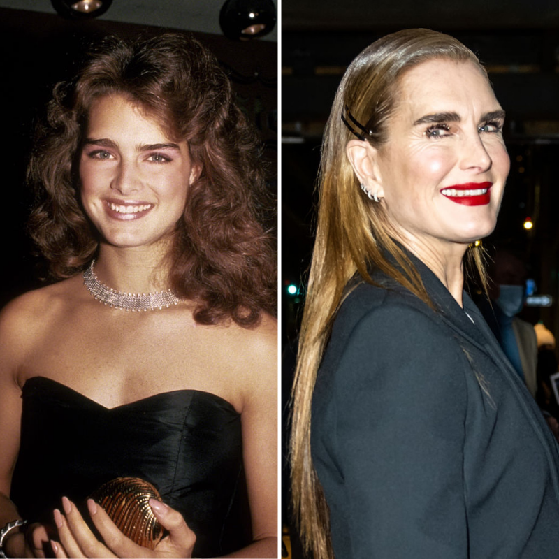 Brooke Shields 1983-ban és 2022-ben