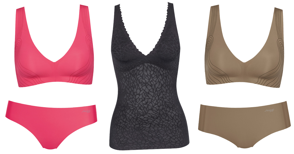 Modern mintás fehérneműk a Sloggi Zero Feel legújabb kollekciójából.