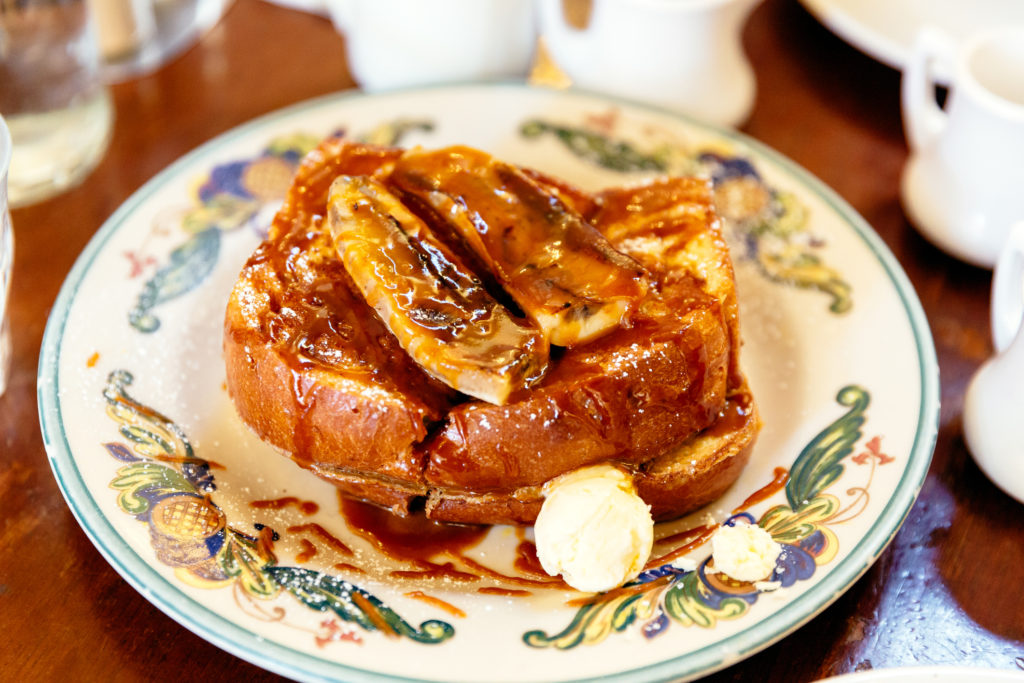 French toast banánnal