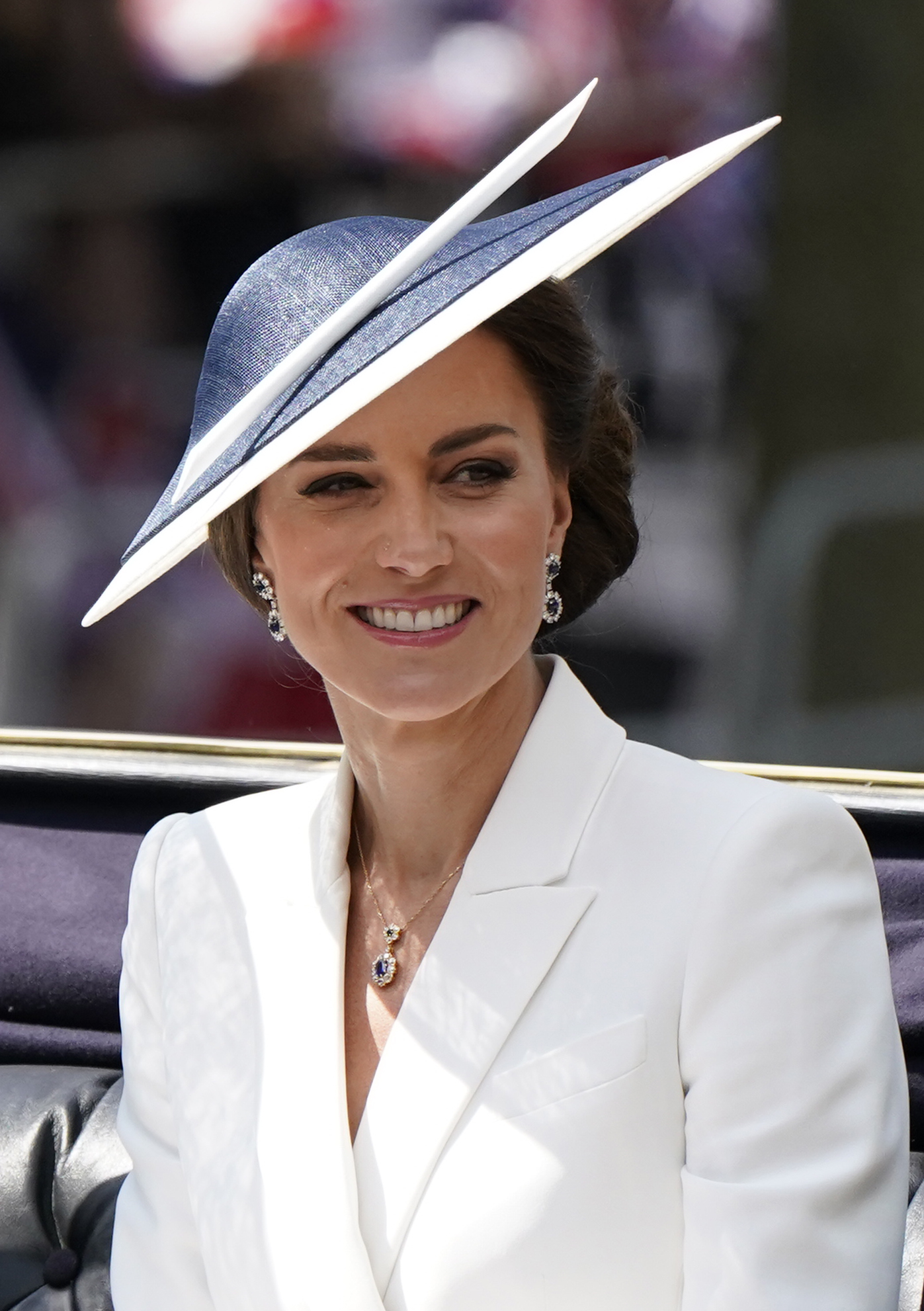Katalin hercegné a Trooping the Colour ünnepségen (Fotó: Andrew Matthews/PA Images via Getty Images)